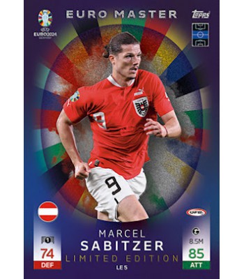 Topps Match Attax UEFA EURO 2024 Euro Master Limited Edition Marcel Sabitzer (Austria)